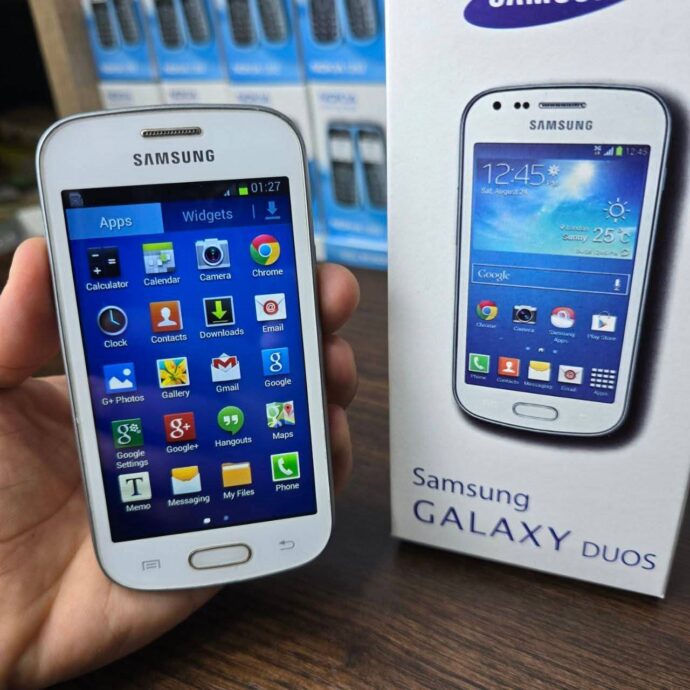 ⁦هاتف Samsung Galaxy S Duos + ساعة ذكية  t800⁩ - الصورة ⁦2⁩